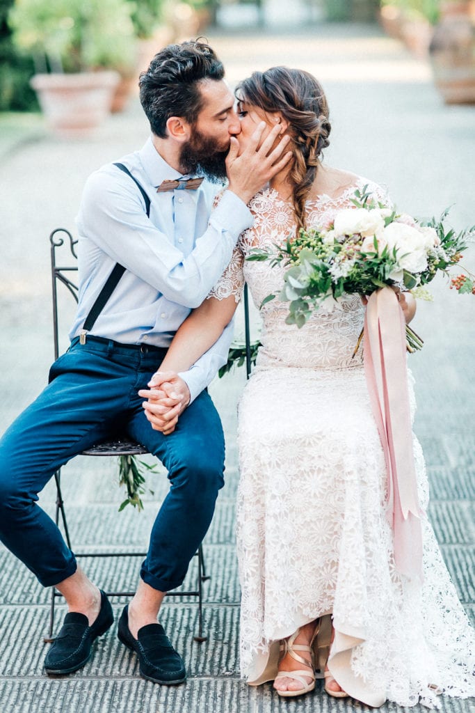 Elopement bruiloft privé villa Toscane