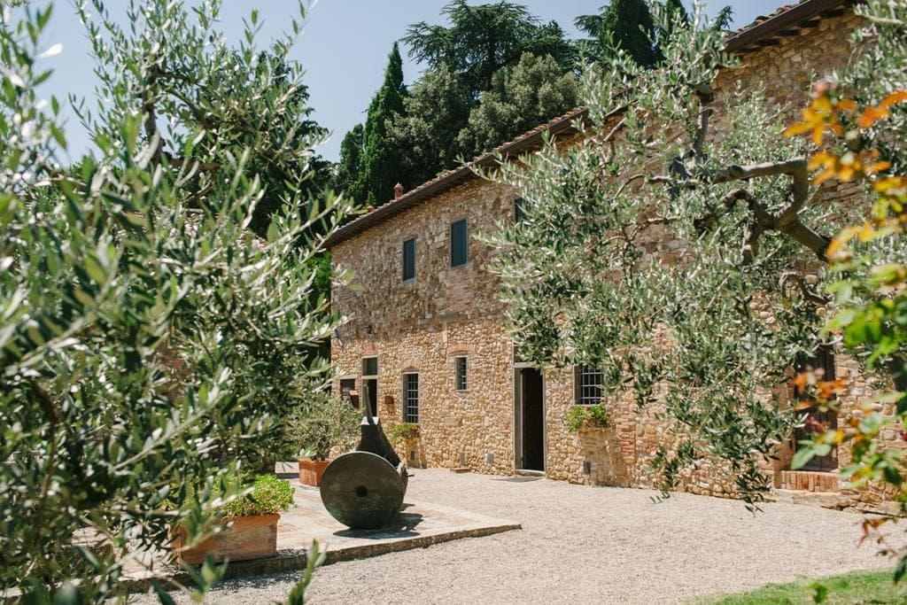 Gorgeous wine and olive oil producing borgo in the heart of the Chianti Classico.