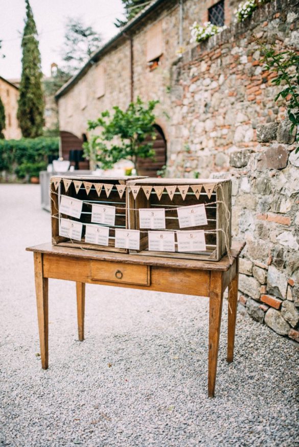 Wedding tableau bohemian style agriturismo Tuscany