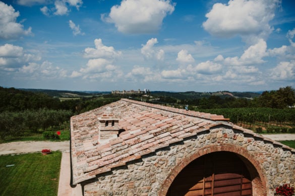 Hochzeitsorte mit Panoramablick auf Monteriggioni